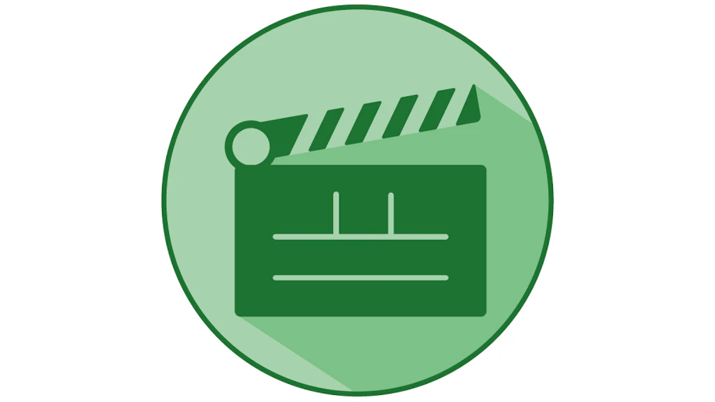 Eine offene Filmklappe ist abgebildet