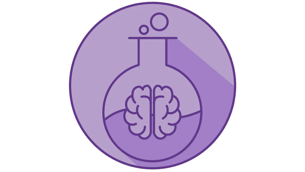 A brain is in a test tube with liquid