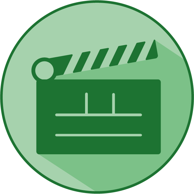 An open film flap is shown