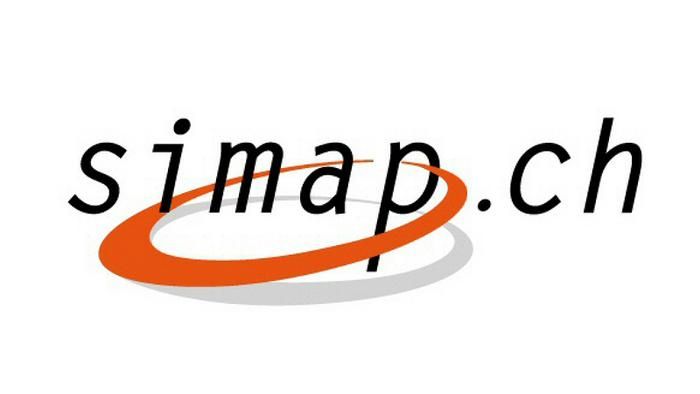 Le logo de simap.ch est représenté